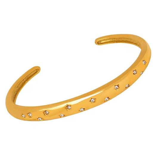Starry Open Cuff Bangle