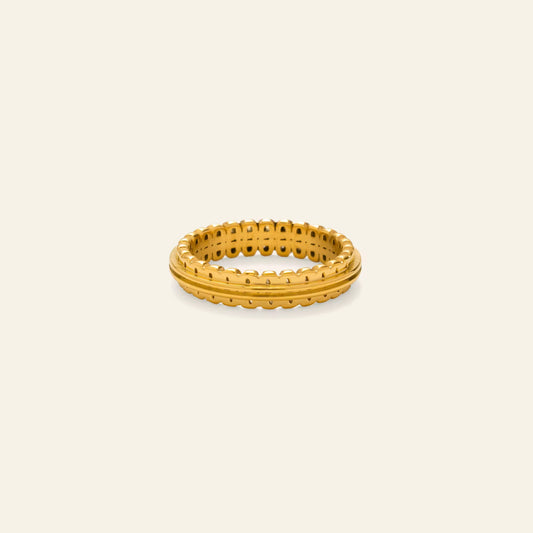 Dual Layer Minimalist Gold Ring