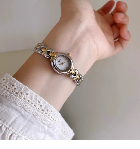Luna Dual-Tone Bracelet Watch