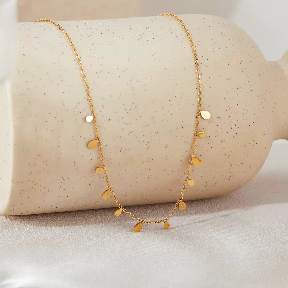 Dainty Gold Drop Necklace