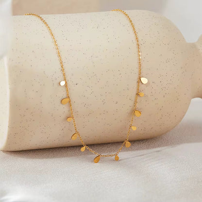 Dainty Gold Drop Necklace