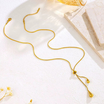 Adjustable Slider Snake Chain Necklace