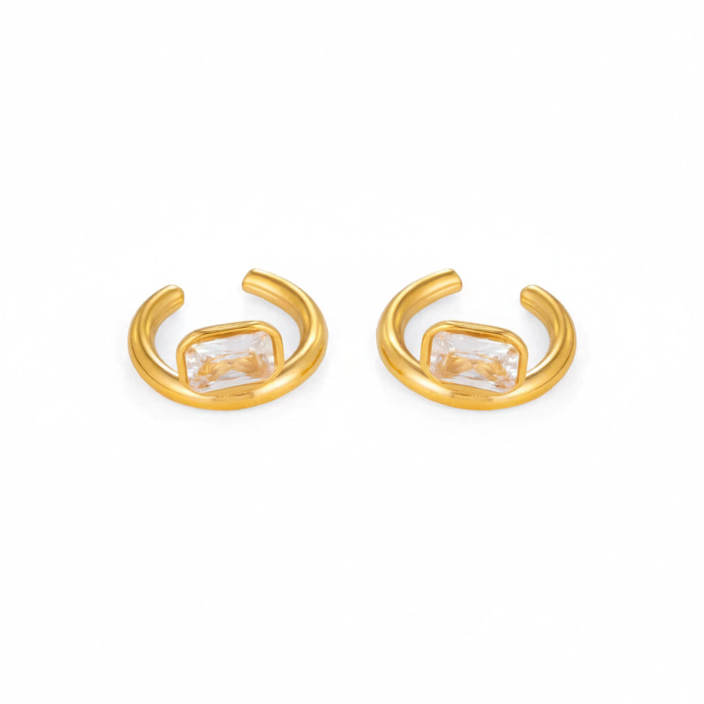 Celeste Crystal Duo Earrings Set