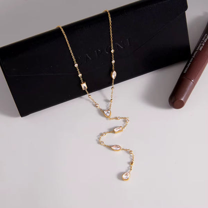 Luxe Drop Lariat Necklace