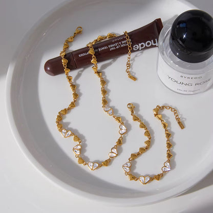 Crystal Heart Jewelry Set
