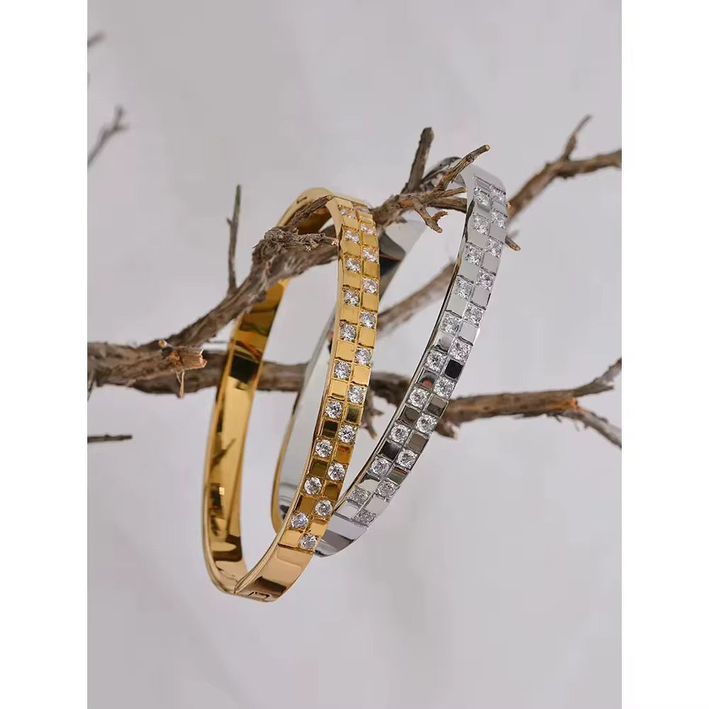Crystal Line Bangles