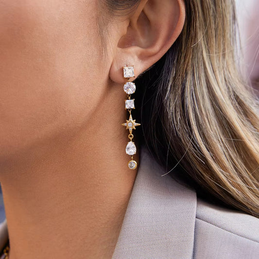 Celestial Drop Statement Earrings