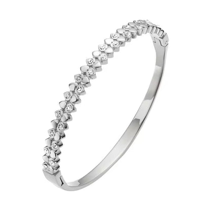 Floral Crystal Bangle