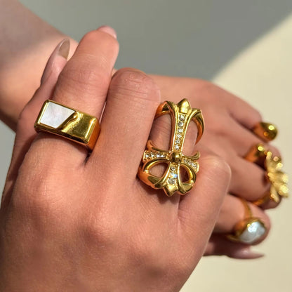 Divine Cross Statement Ring