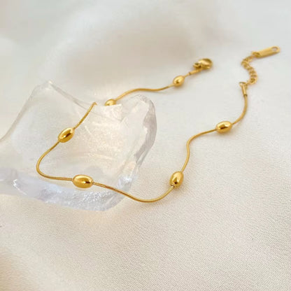 Beaded Snake Chain Bracelet