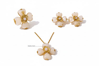 Colourful Resin Flower Necklace Sets
