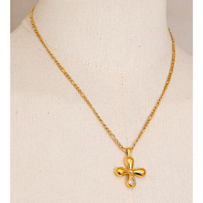 Luxe Cross Pendant Necklace
