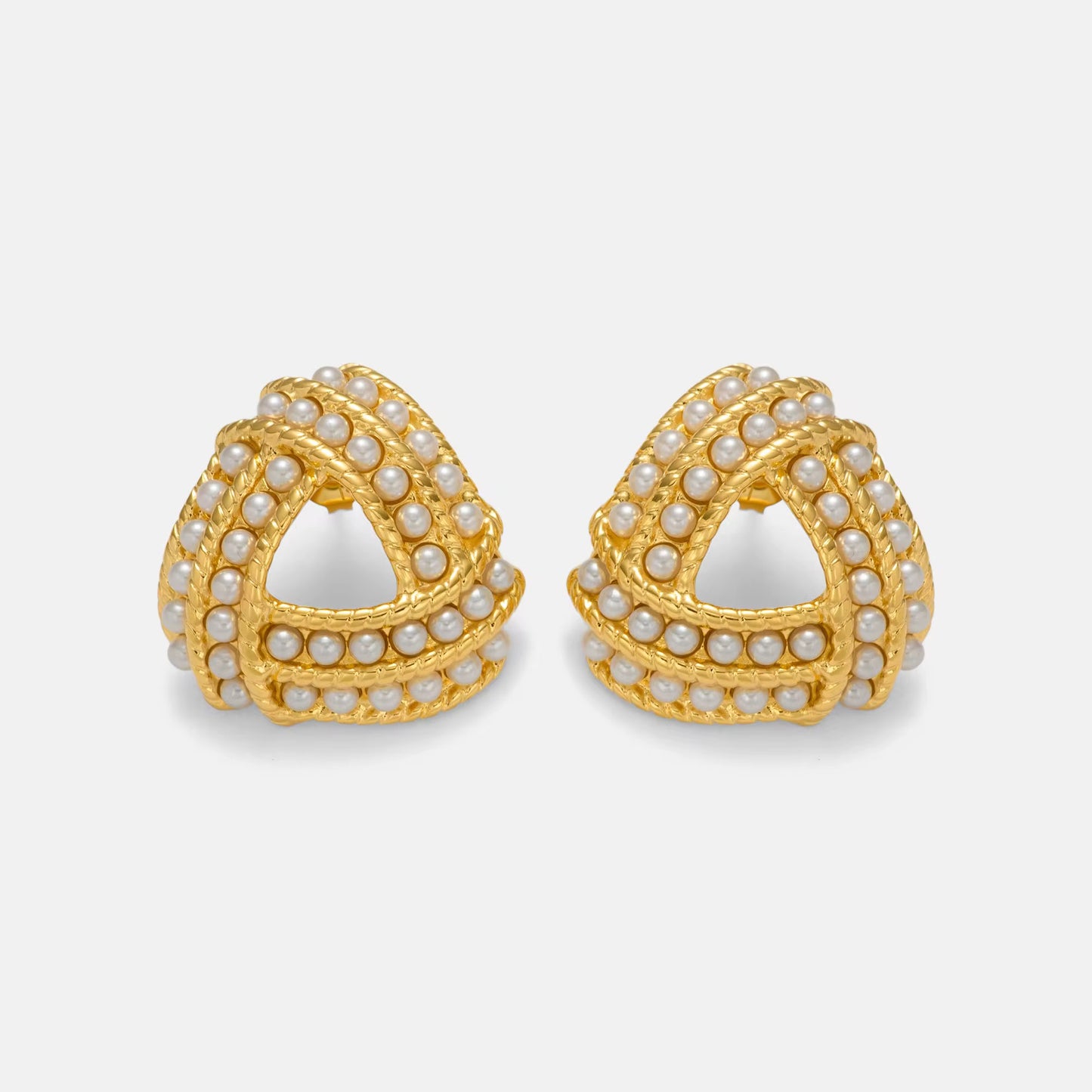 Luxe Oval Crystal Drop Hoops