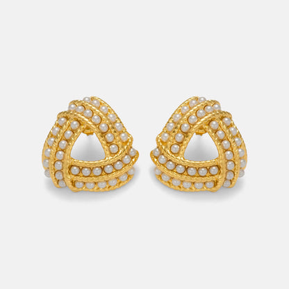 Luxe Oval Crystal Drop Hoops