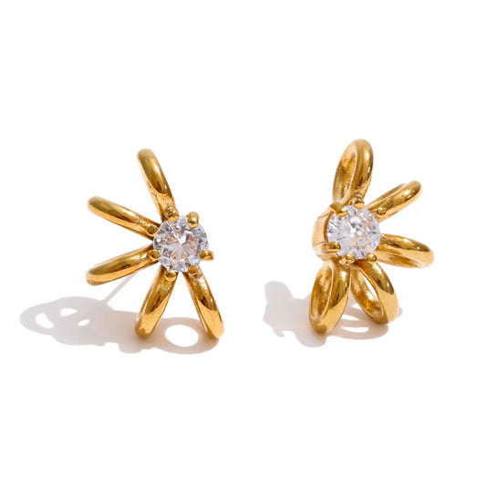 Celeste Crystal Flower Jewelry Set