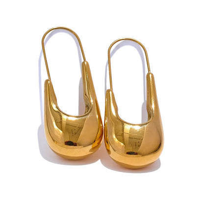 Luxe Golden Teardrop Statement Earrings
