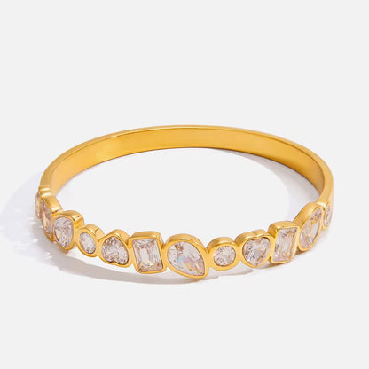 Radiant Mixed-Cut Crystal Bangle