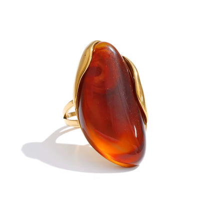 Blush Aura Statement Ring