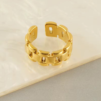 Watch Chain Gold Ring