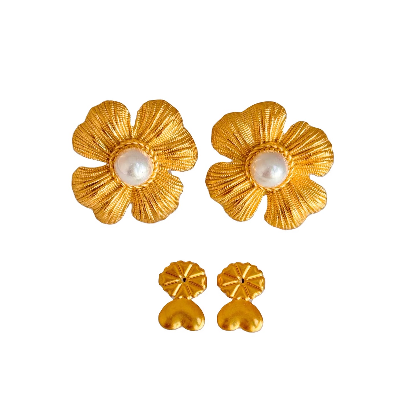 Pearl Bloom Statement Earrings