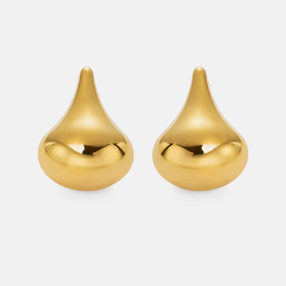 Gold Sculptural Drop Earrings