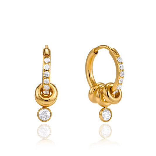 Luna Knot Hoop Earrings