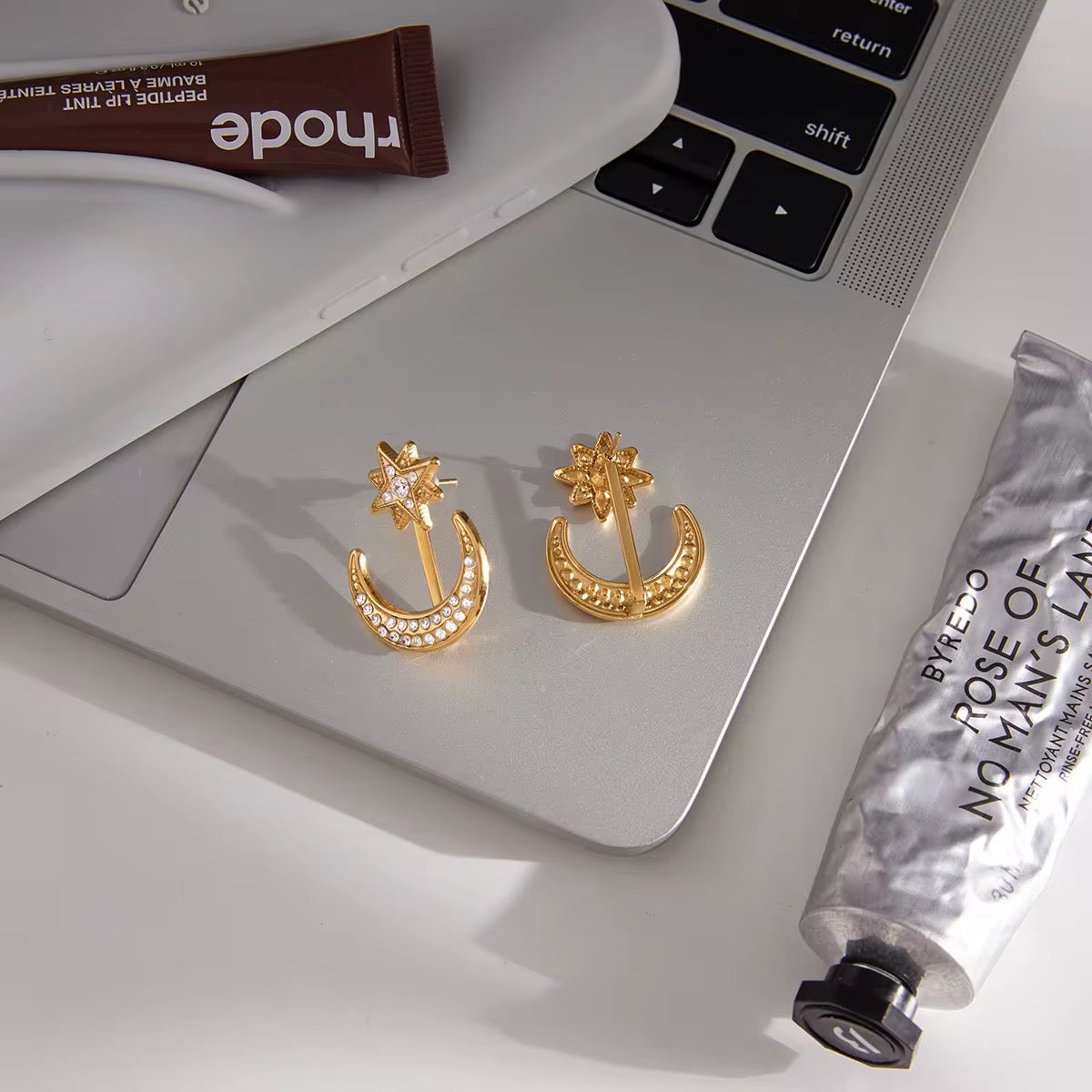 Celestial Moon & Star Earrings