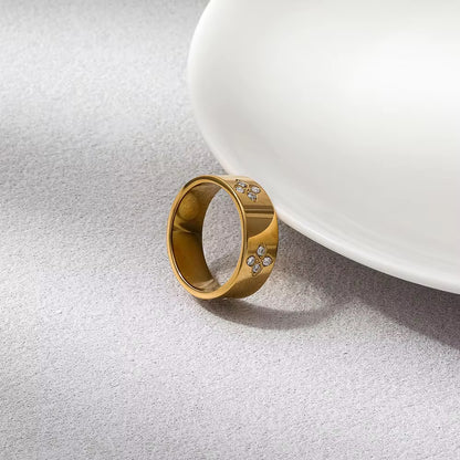 Golden Bloom Band Ring