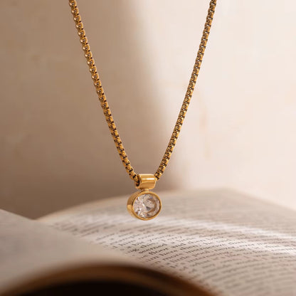 Luna Crystal Pendant Necklace