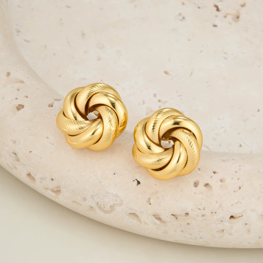 Golden Knot Earrings