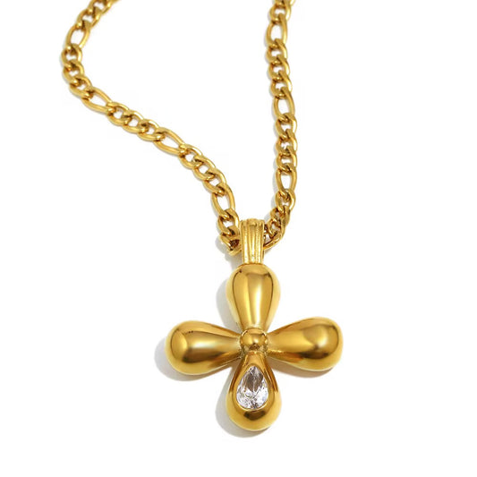 Luxe Cross Pendant Necklace