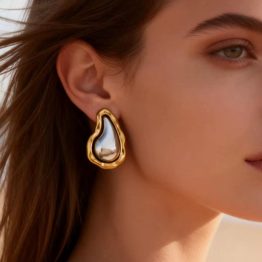 Sculpted Teardrop Earrings