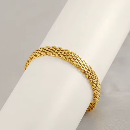Multi-Strand Gold Mesh Bracelet