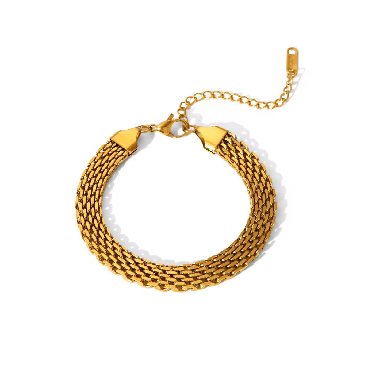 Multi-Strand Gold Mesh Bracelet