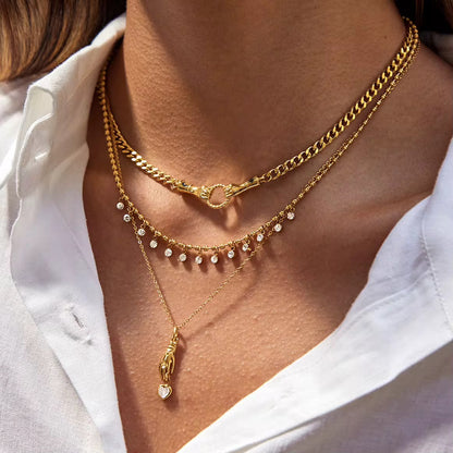 Celestial Crystal Drop Necklace