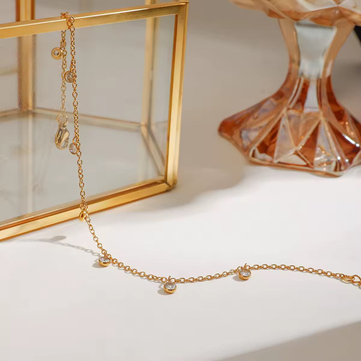 Crystal Charm Anklet