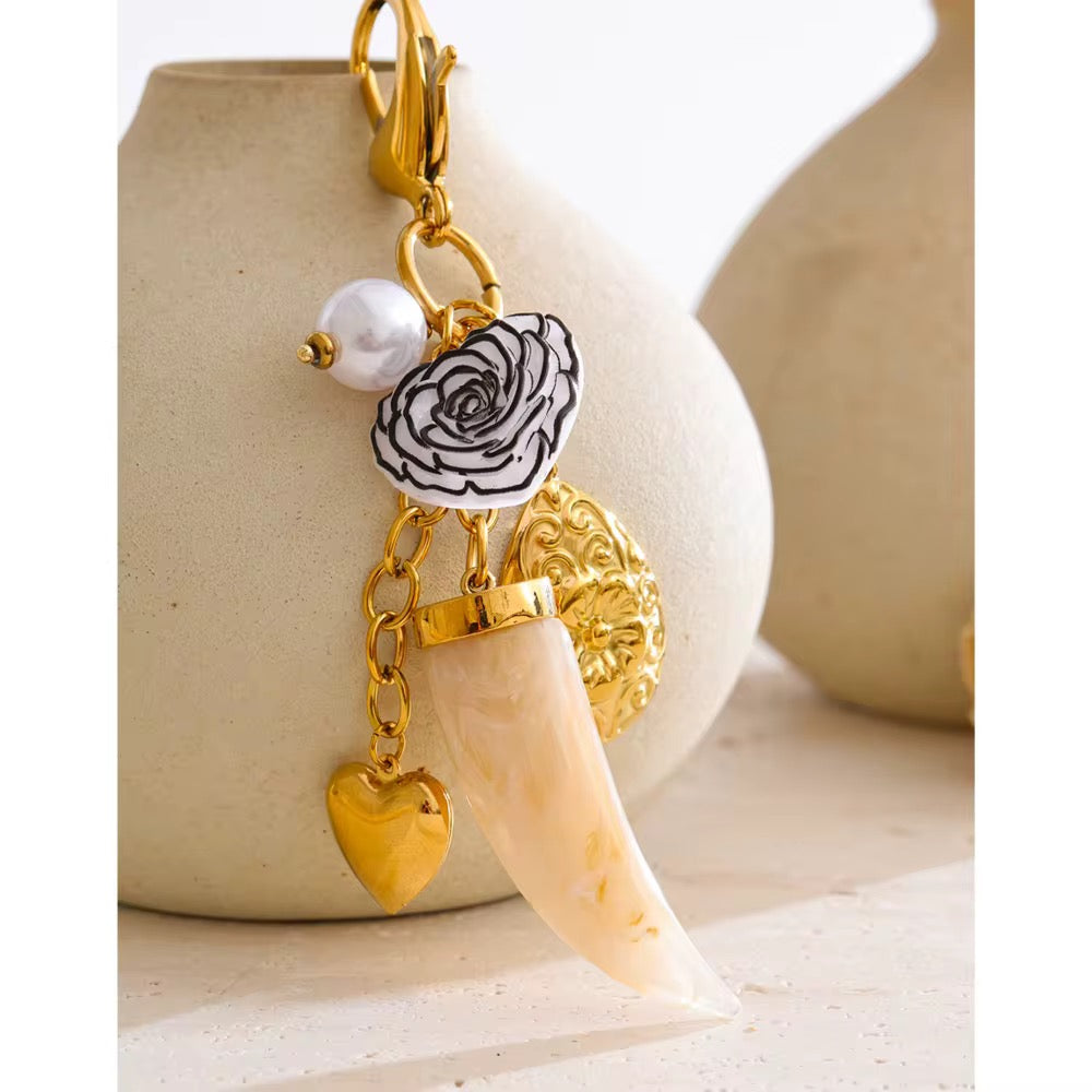 Golden Charm Luxe Keychain