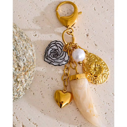 Golden Charm Luxe Keychain