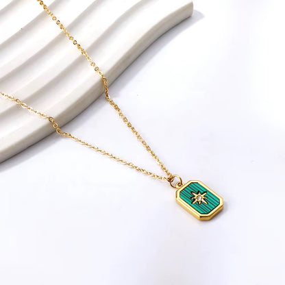 Luxe Emerald Star Pendant Necklace
