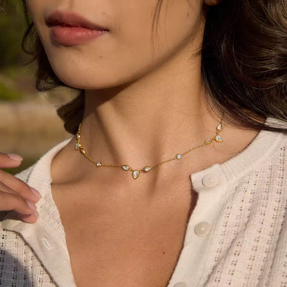 Teardrop Crystal Necklace