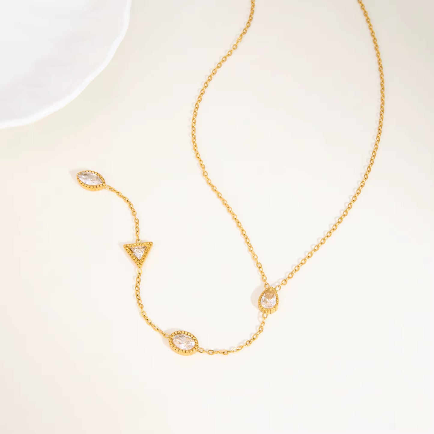 Golden Grace Drop Necklace
