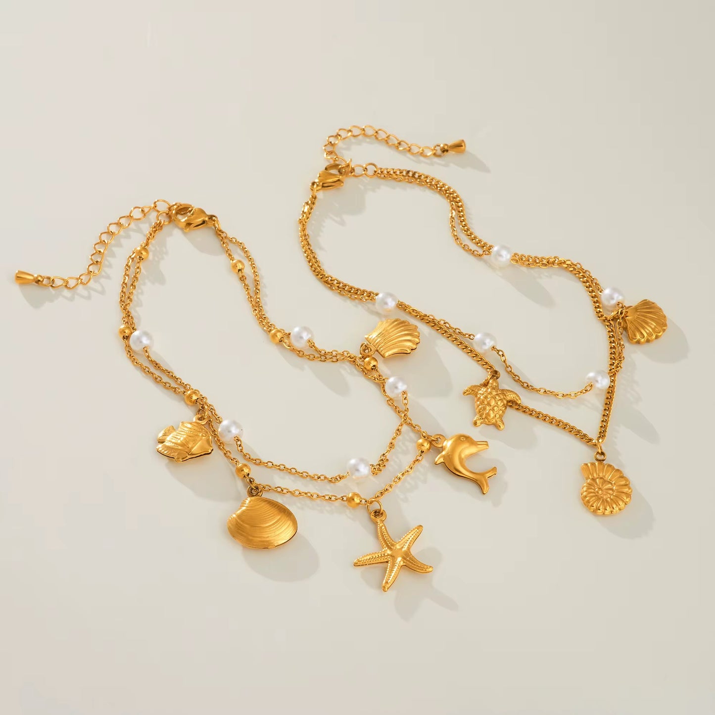 Ocean Charm Anklets