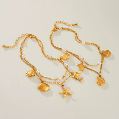 Ocean Charm Anklets