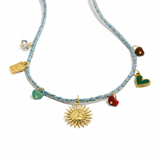 Sun Charm Rope Jewelry Set
