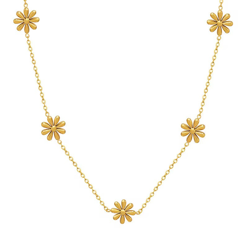 Daisy Gold Necklace