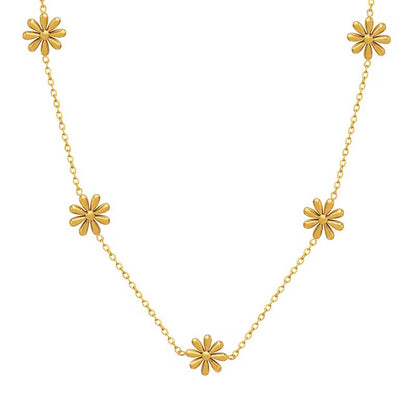 Daisy Gold Necklace