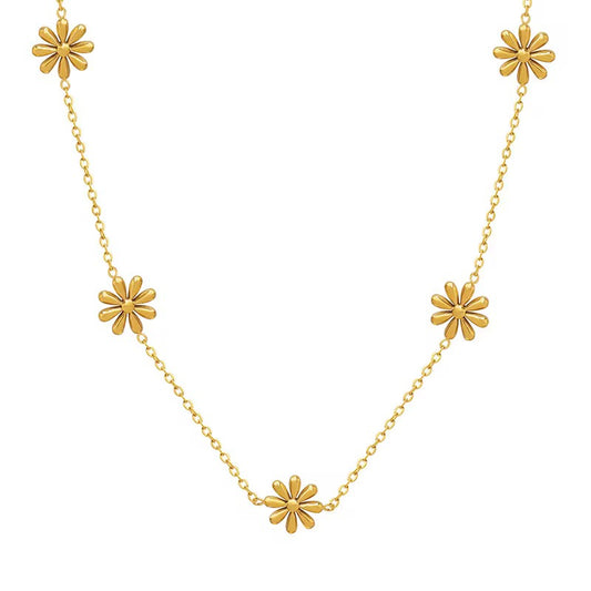 Daisy Gold Necklace