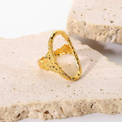 Textured Open Band Ring