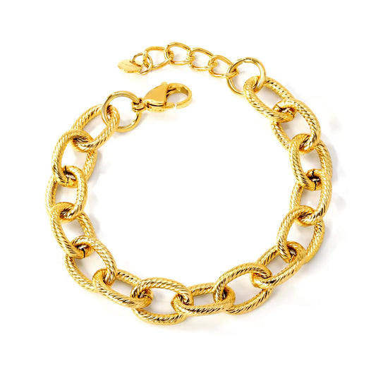 Chunky Textured Link Bracelet