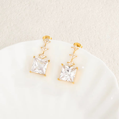 Royal Crystal Drop Earrings
